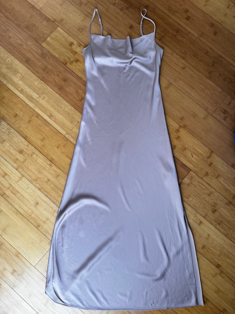 ALL SAINTS satin slip dress with 2 side slits.